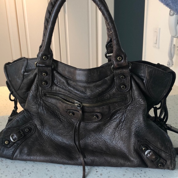 Classic Balenciaga Motorcycle Bag - Brown - Picture 2 of 5